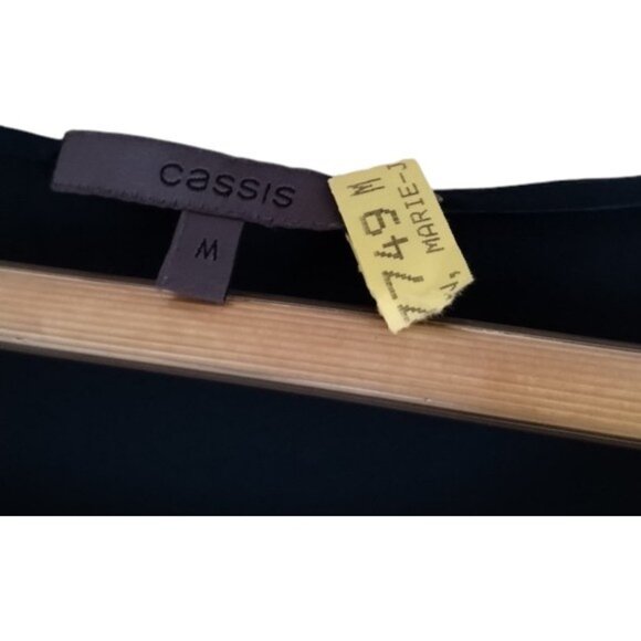 Cassis navy blue silk sleeveless camisole top size M - Picture 4 of 4